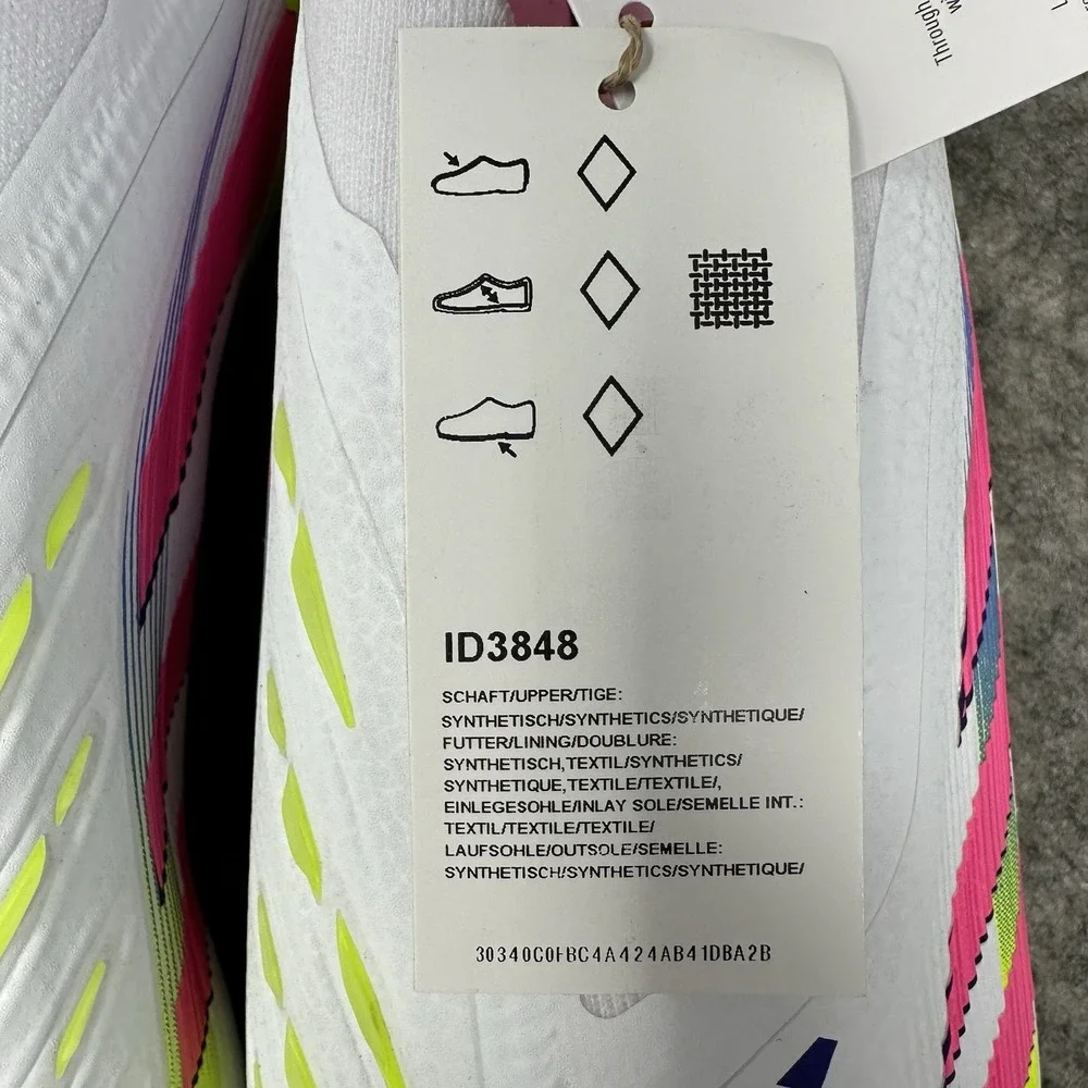 Adidas Predator Elite LL SG Soccer Cleats Mens 11.5 White Pink Celestial Victory
