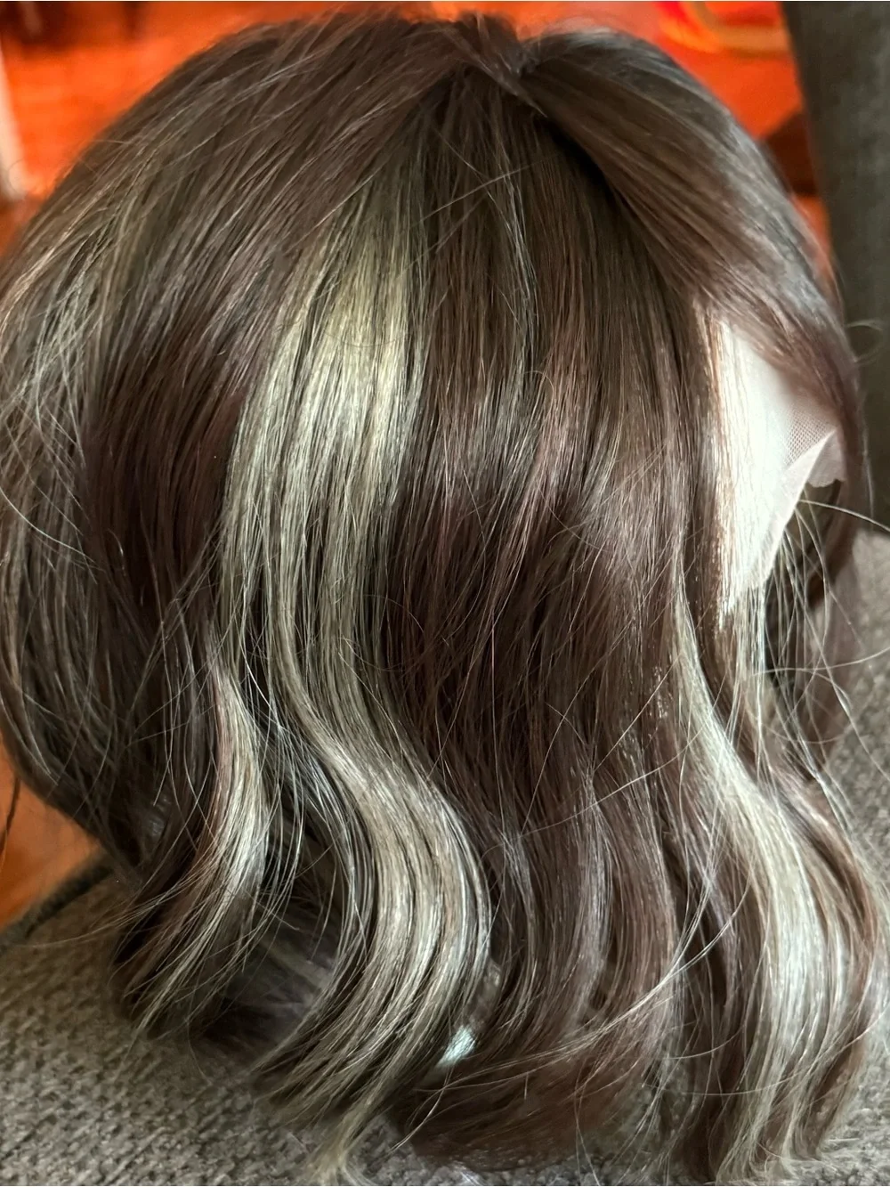 “CSC Frankie” German Chocolate Cake,  Lace Front Wig with Blonde Highlights