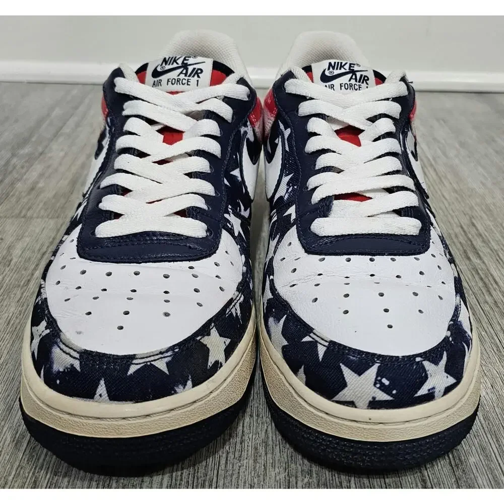 Nike Air Force 1 Low Independence Day 488298-425 Men's Size 9 Flag