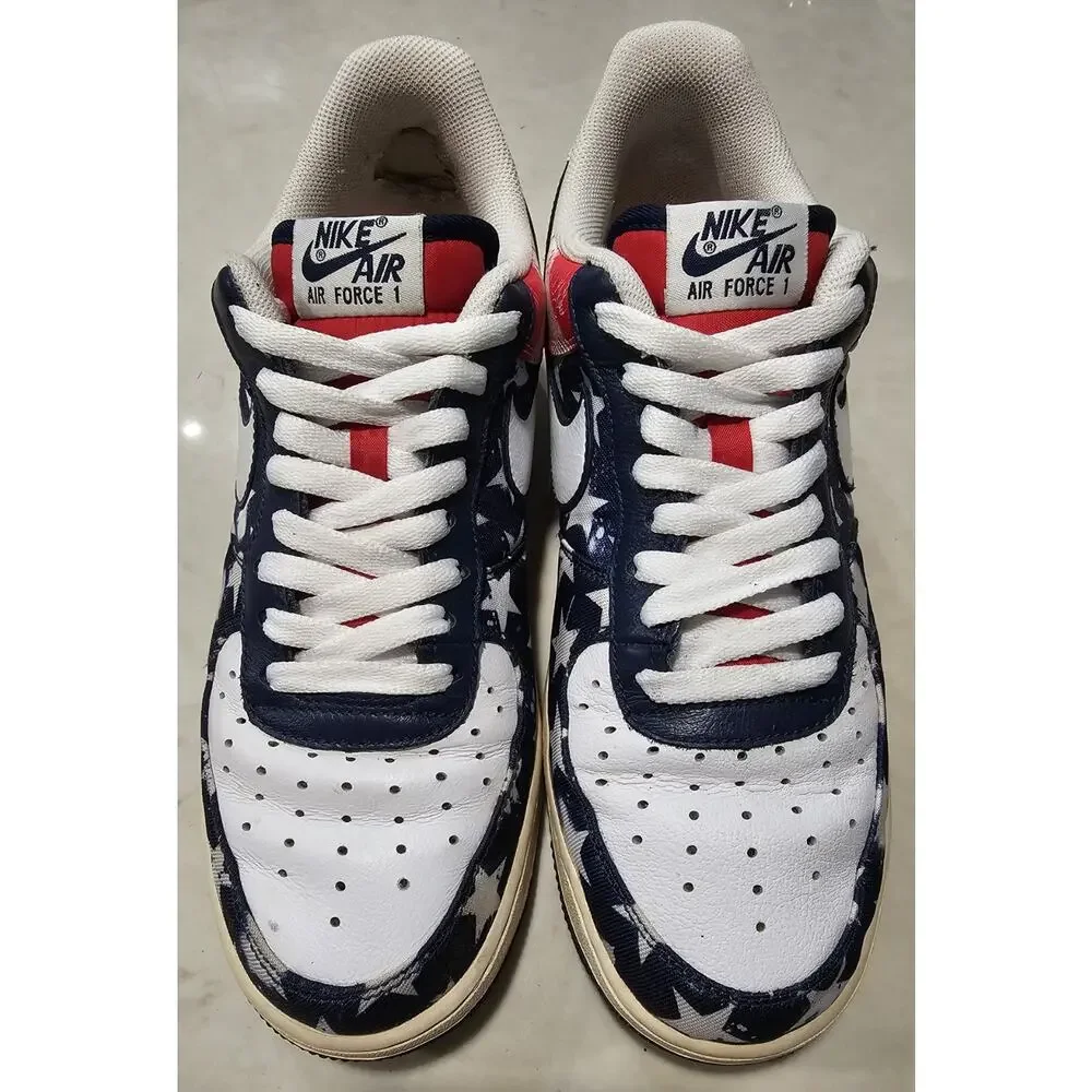 Nike Air Force 1 Low Independence Day 488298-425 Men's Size 9 Flag