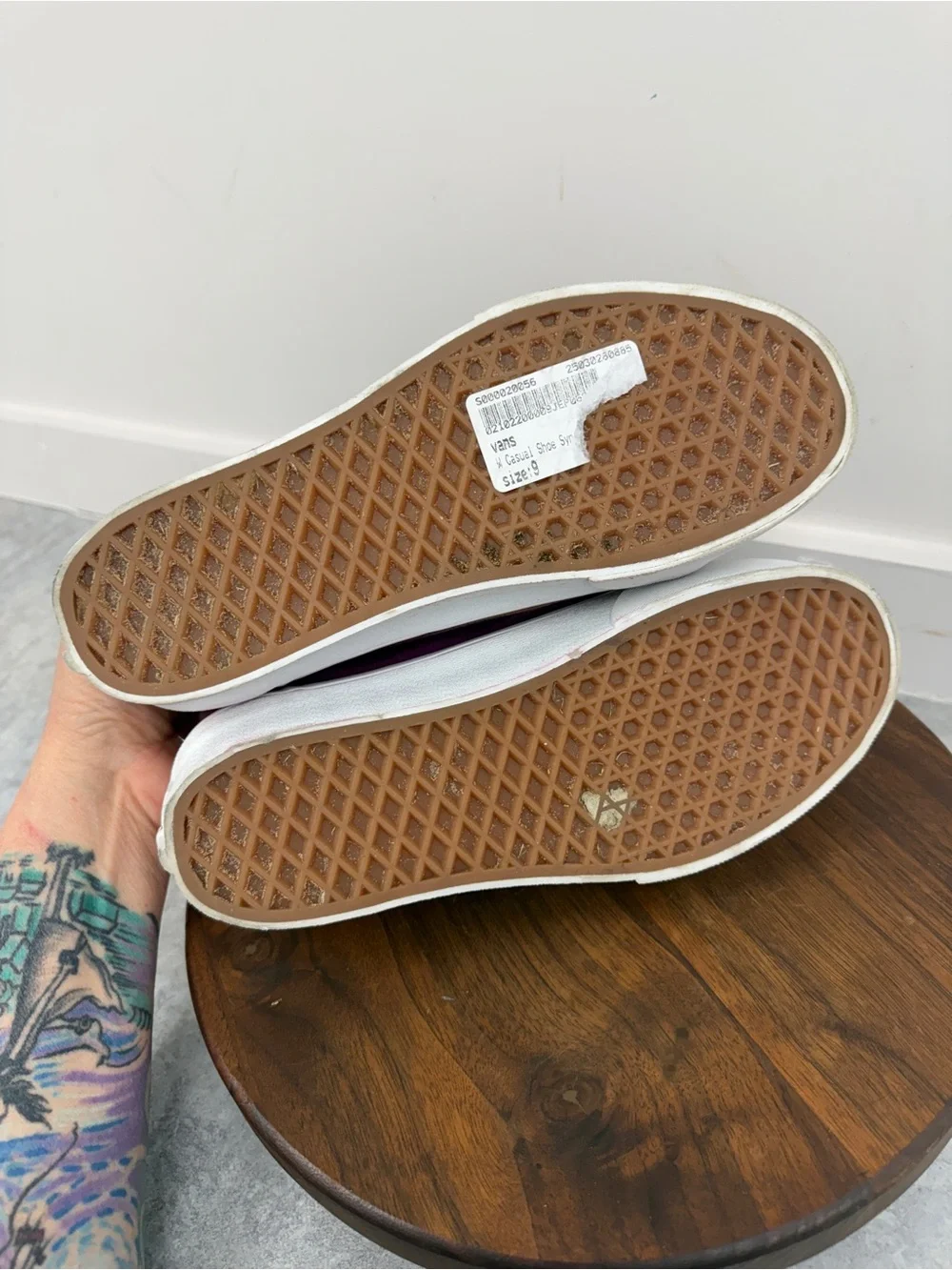 Vans Plum Suede Platform Lace-Up Sneakers