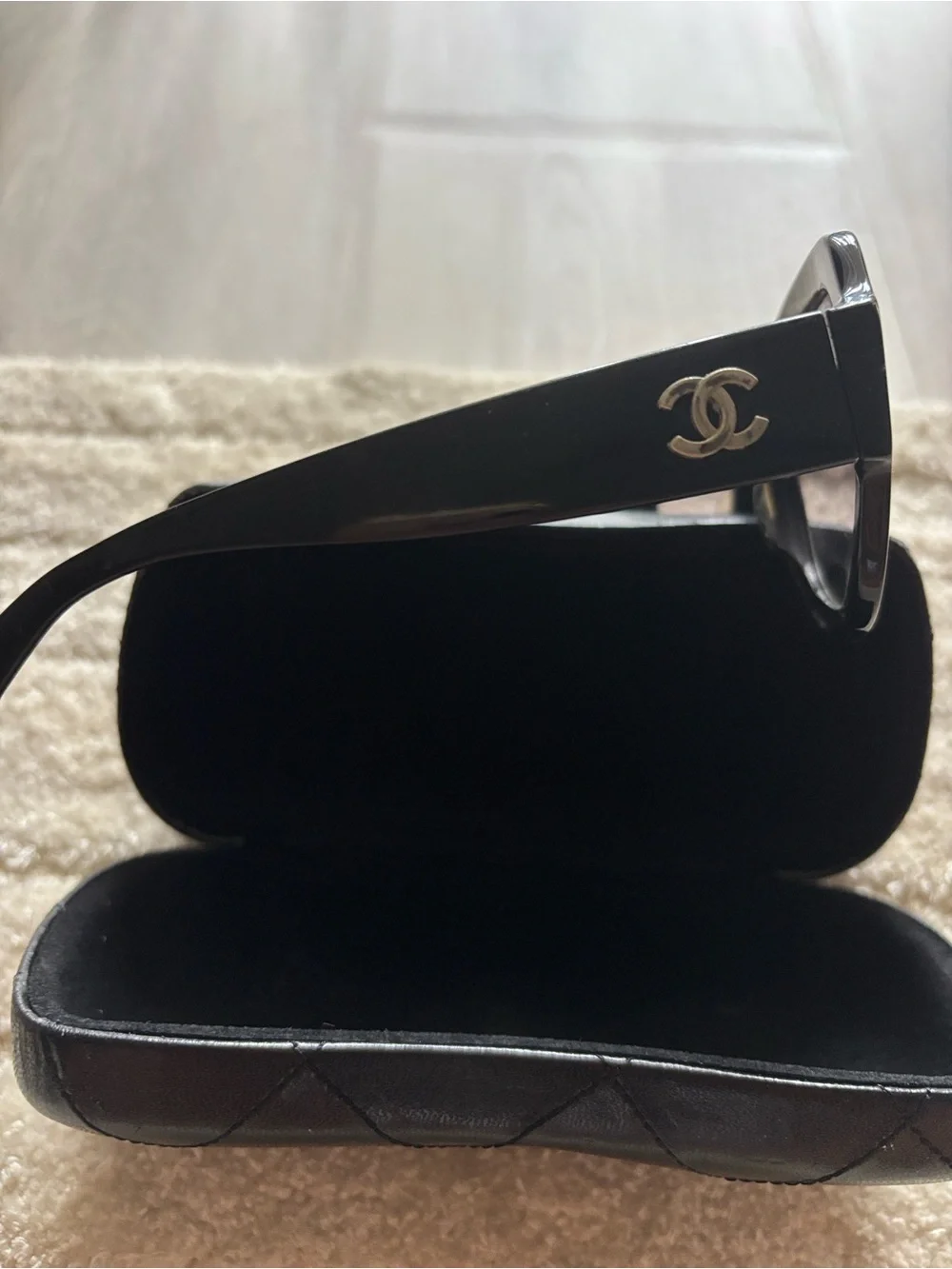 CHANEL black elevated tinted