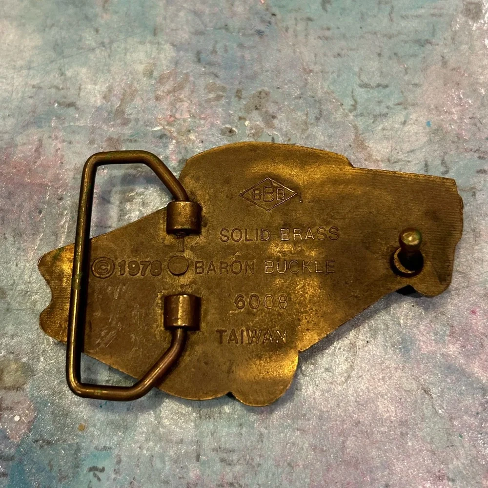 1978 Brass Truck Buckle
