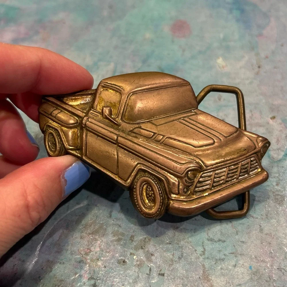 1978 Brass Truck Buckle