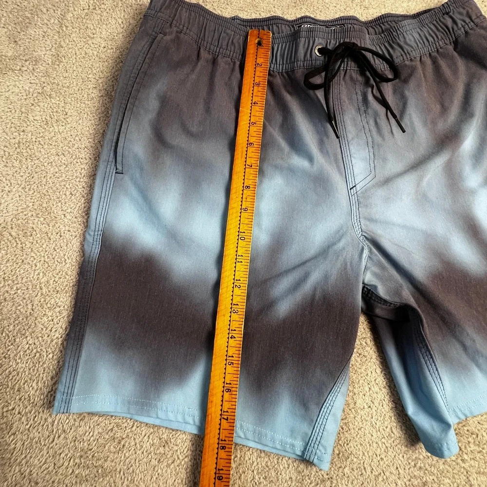 O'Neill Hybrid Board Shorts Mens Large Blue Grey Tie‎ Dye Swim Trunks SP218A005