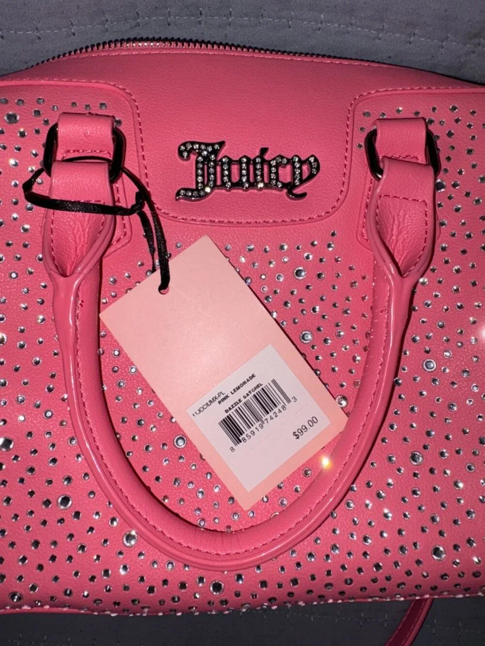 JUICY COUTURE LEMONADE DAZZEL SATCHEL