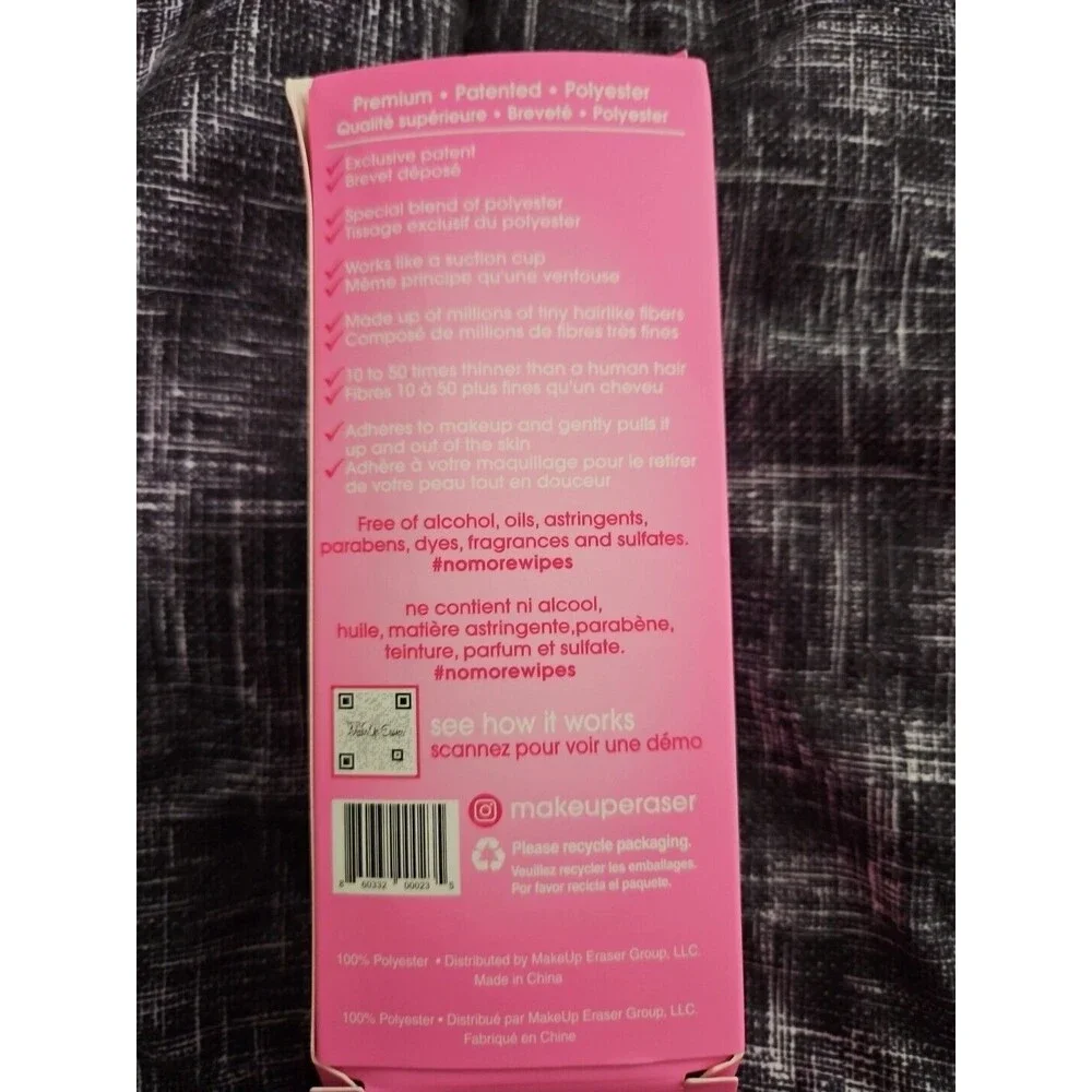 MakeUp Eraser Makeup Remover Cloth, Original Pink - RTP01