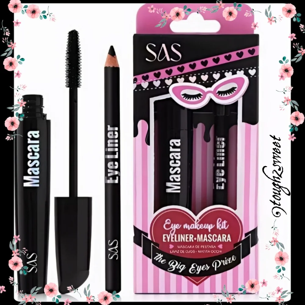 🆕THE BIG EYES PRIZE 12 HOUR WEAR BLACK VOLUME MASCARA & EYELINER BOXED SET