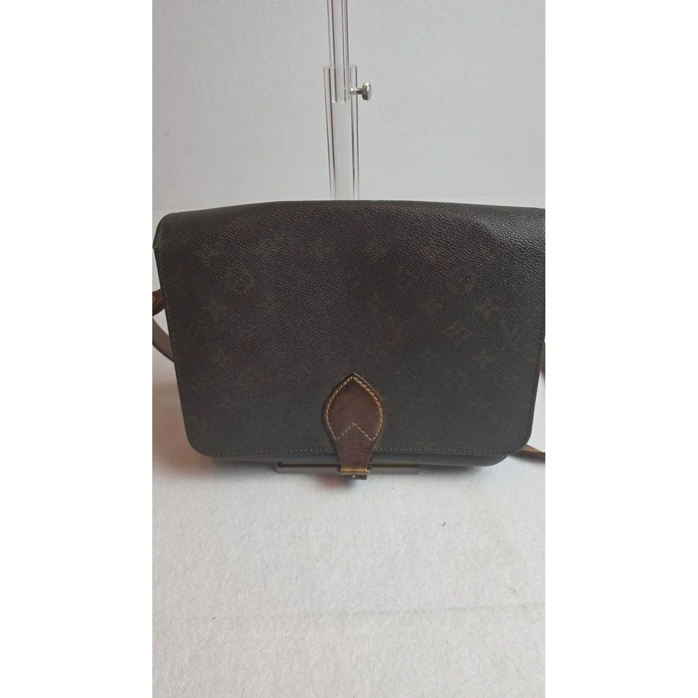 Authentic Vintage Louis Vuitton Monogram Cartouchière 26 GM Crossbody Bag - 1985