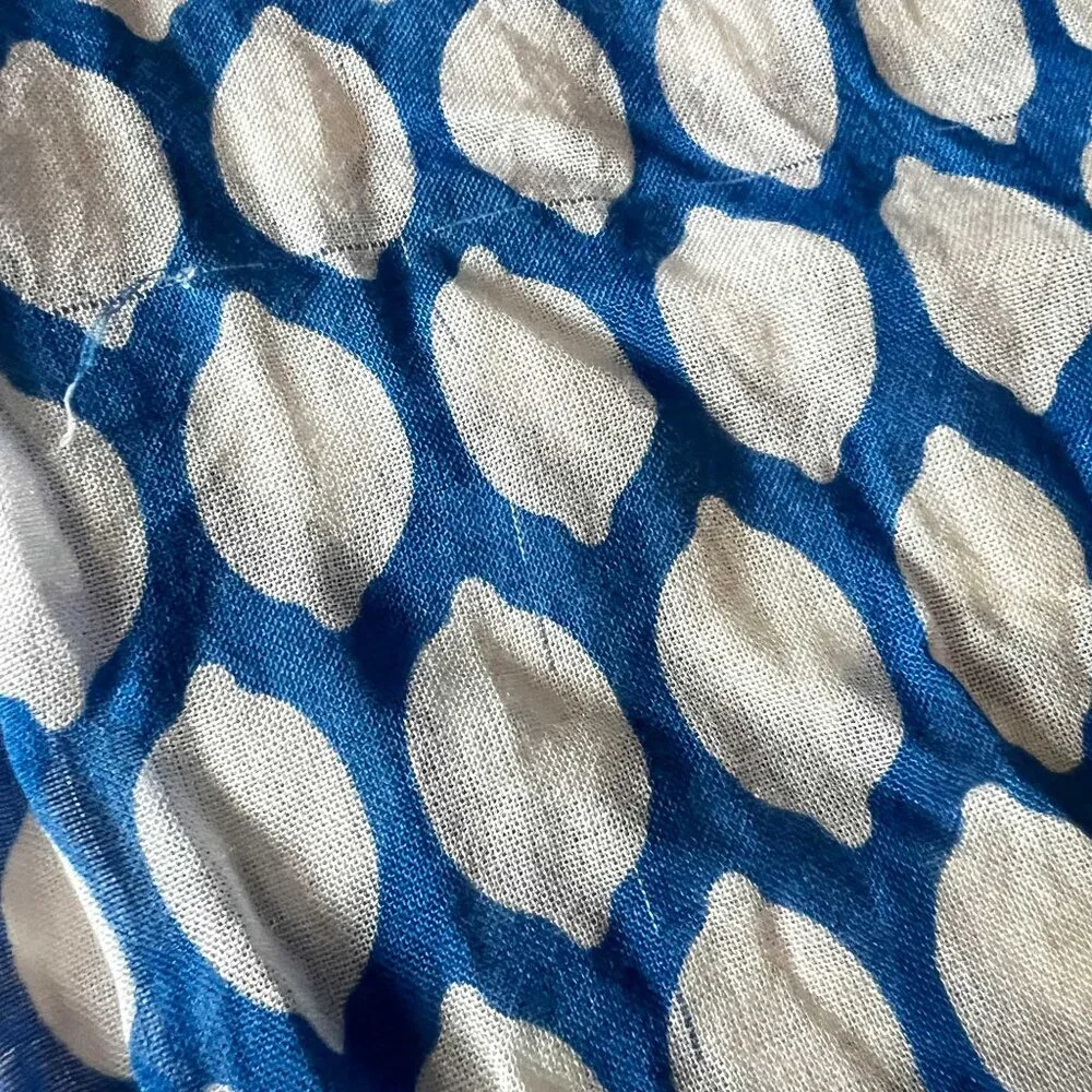 Kate Spade blue lemons infinity scarf