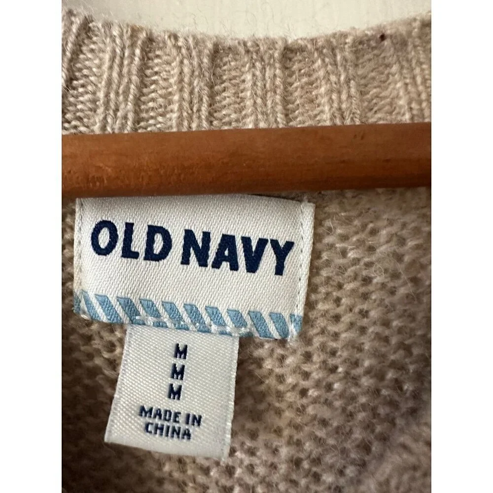 Old Navy tan white