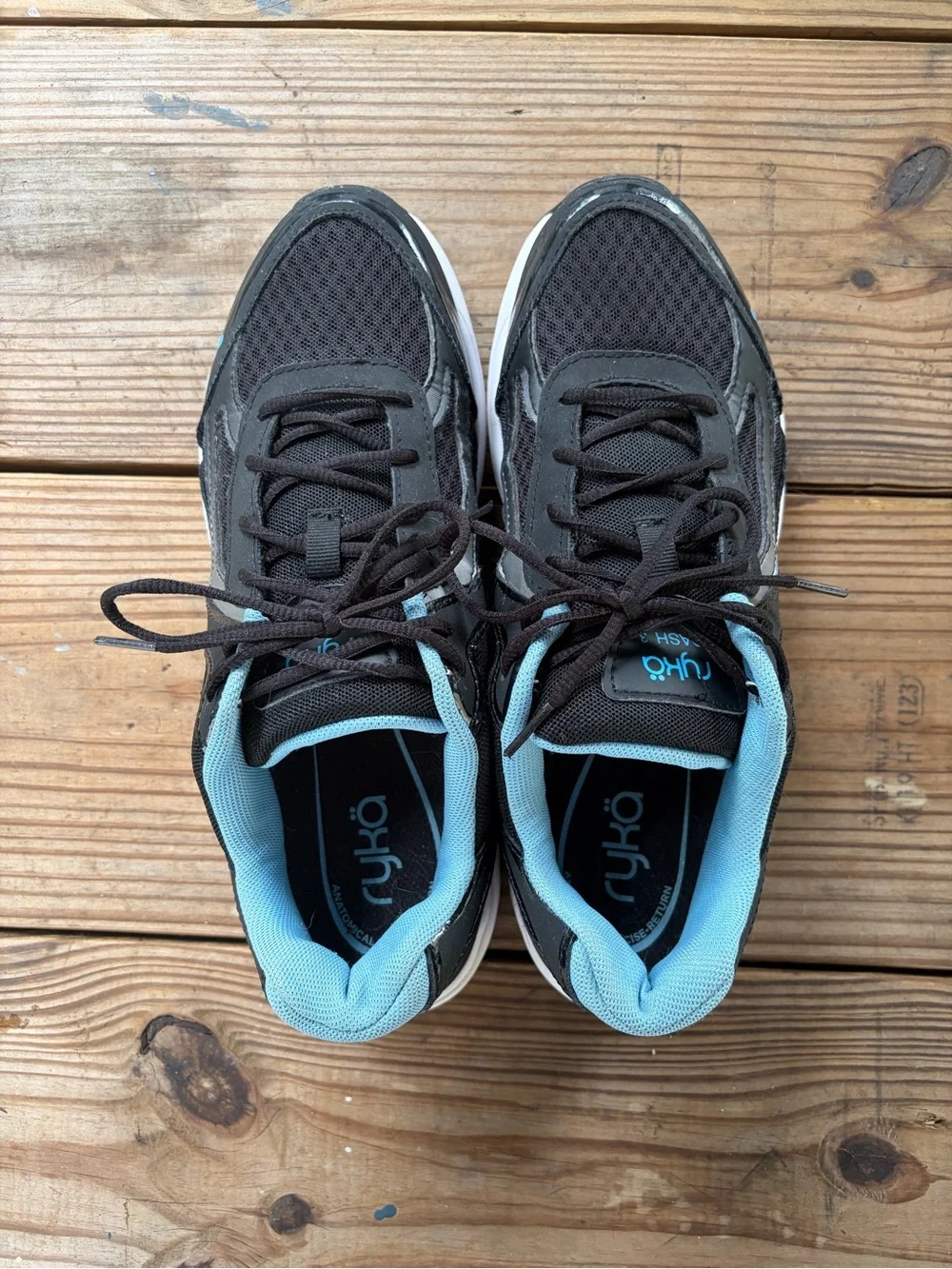 Ryka Dash 3 Women’s 11M Black Blue Walking Athletic Sneakers
