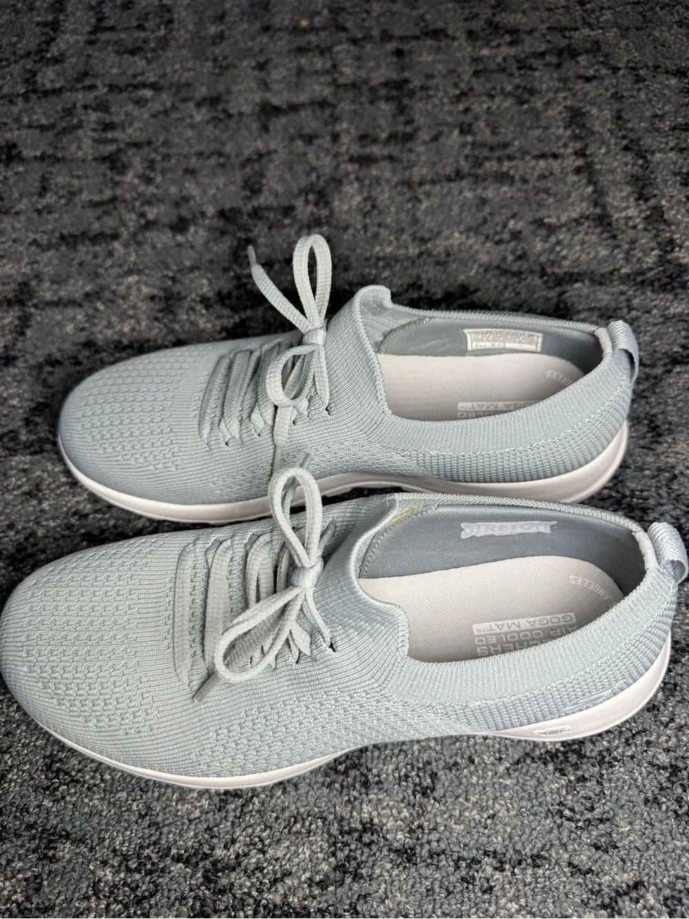 Skechers Performance Women's Go Walk Joy Faux Tie Slip-On Sneaker Shoes Size 7.5