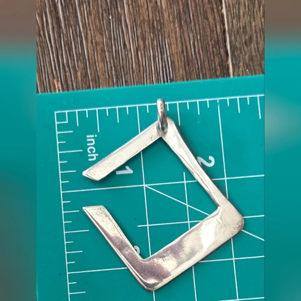 925 Silver Square Pendant