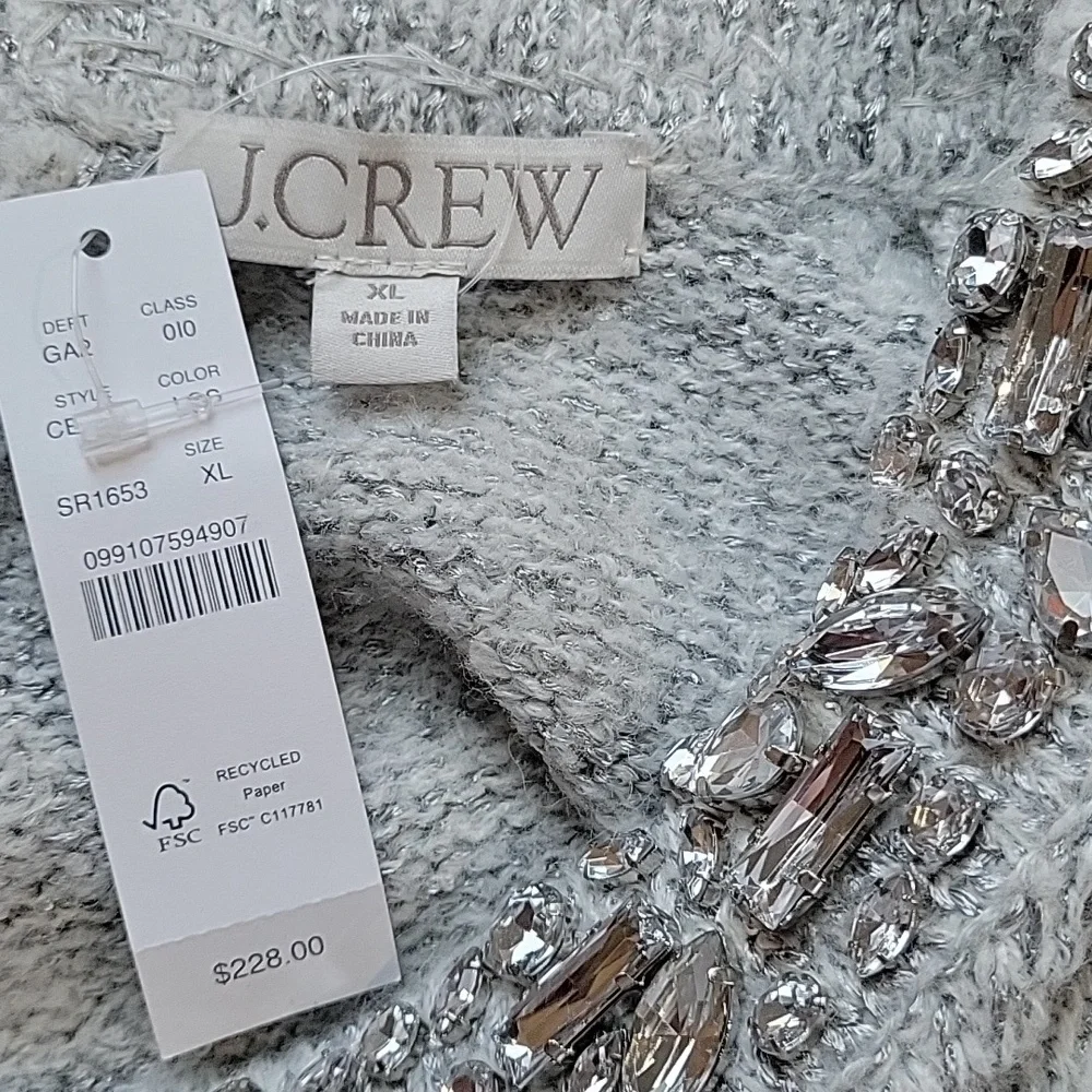 J. Crew embellished pullover