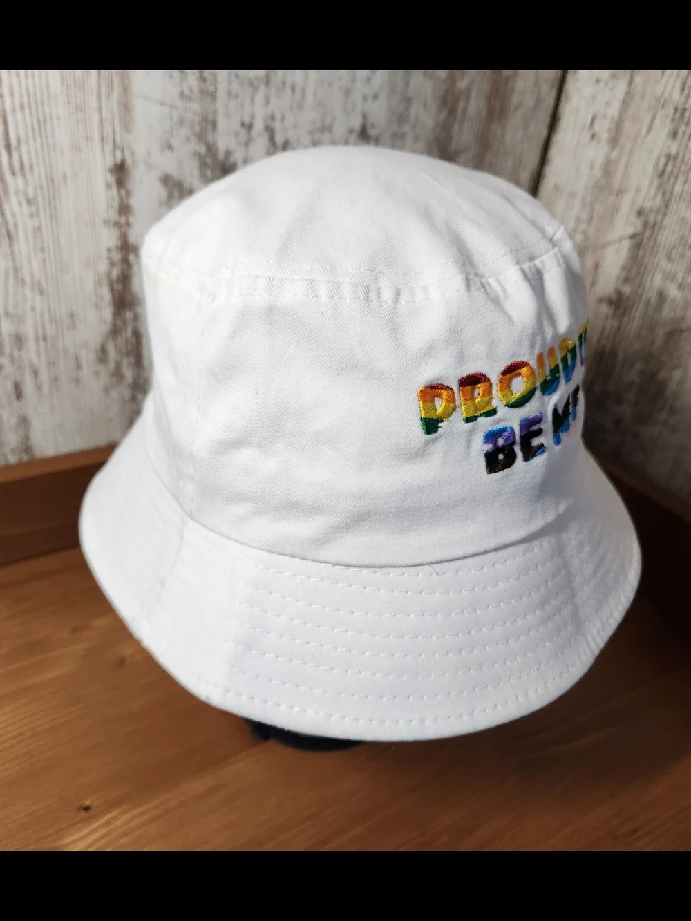 Gay Pride Apparel white bucket