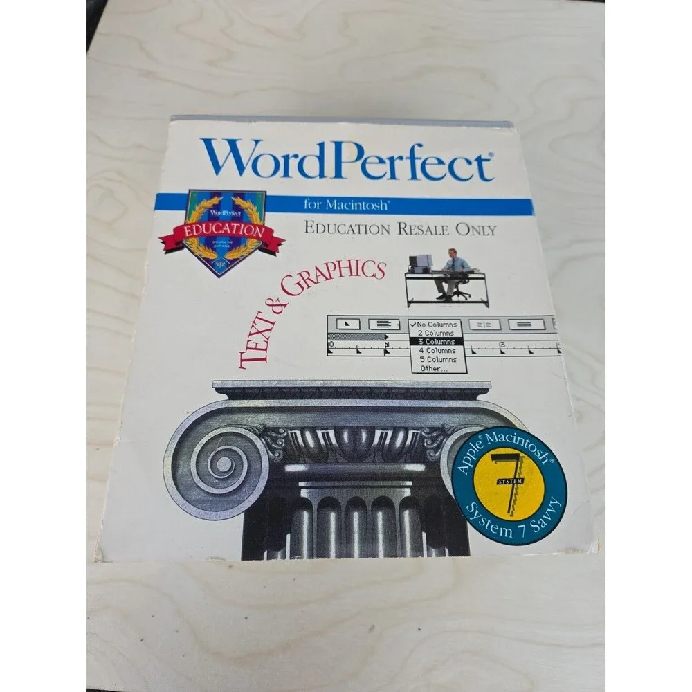 Vintage Word Perfect For Macintosh Version 2.1 Text And Graphics Word Processor