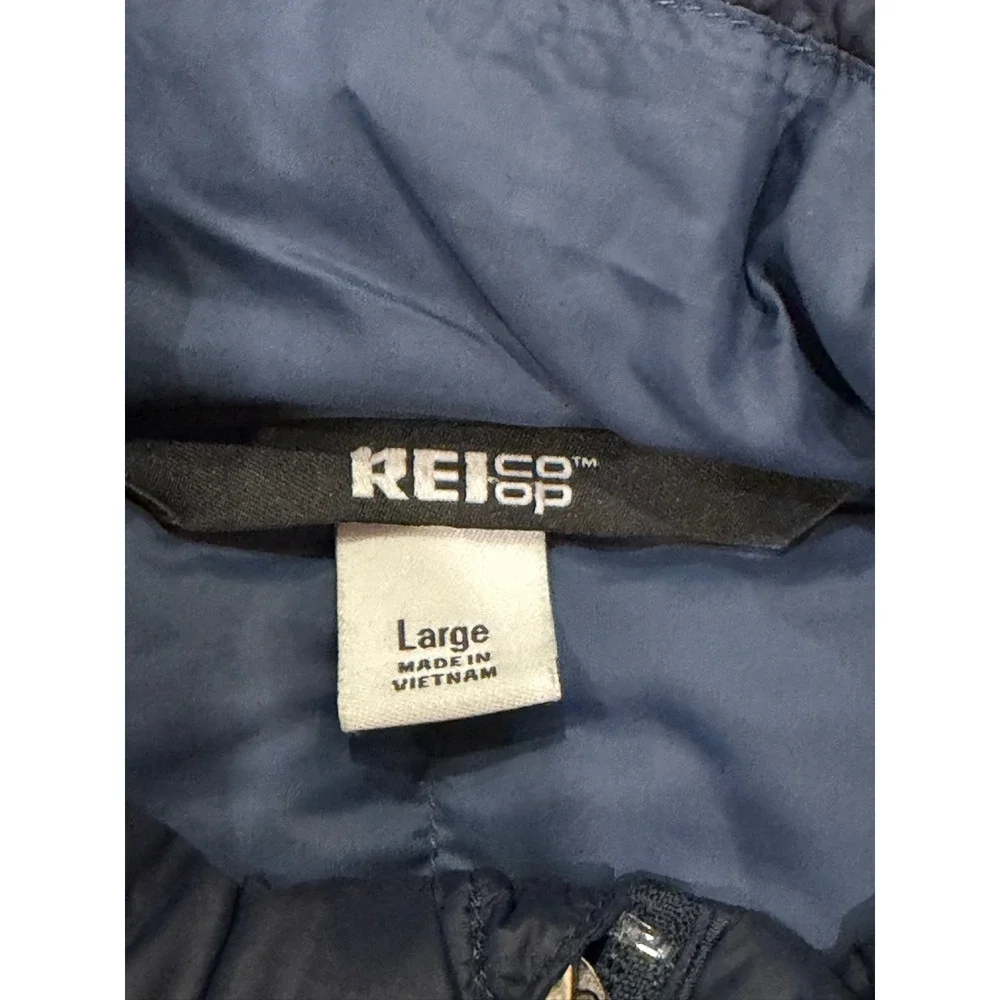 REI Co-op 650 Down Jacket 2.0 Mens Large Navy Blue Puffer Full Zip 154167 S23