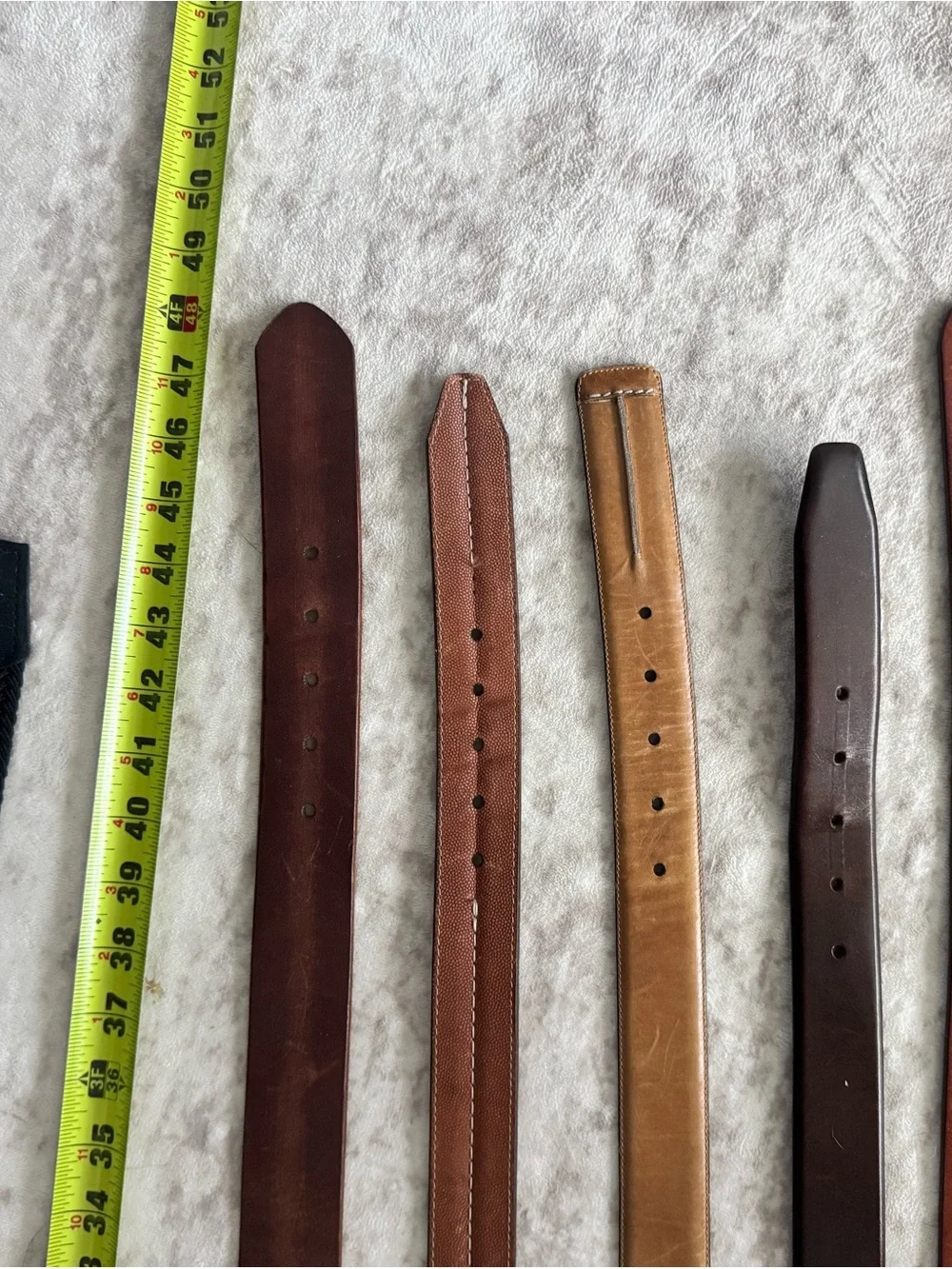 Men's Leather Belts - Brown, Tan, Black L-XL