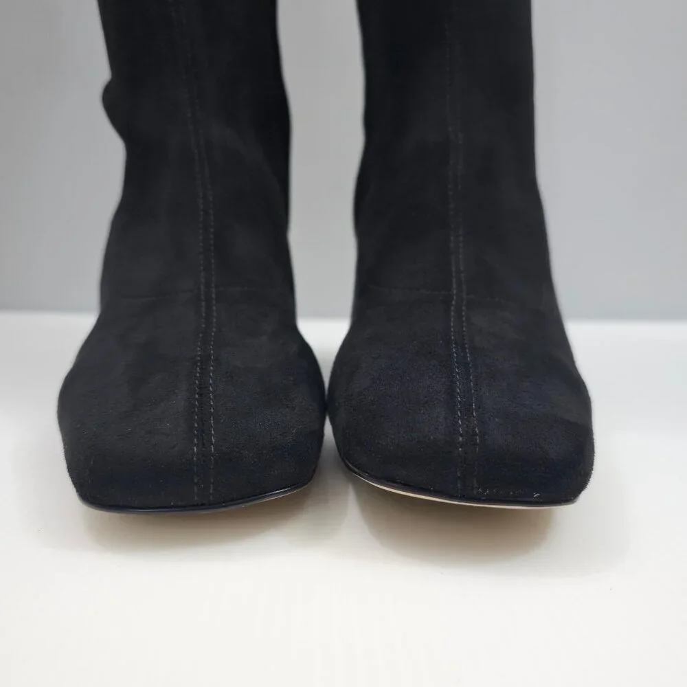 Sam Edelman Black Over-The-Knee Block Heel Boots