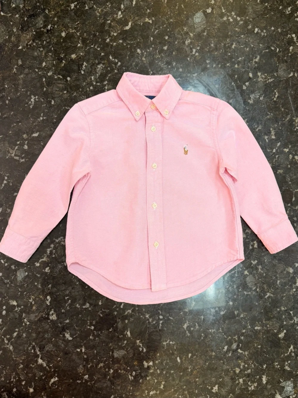 Ralph Lauren Light Pink Button-Down Oxford Shirt for Kids Size 2/2T