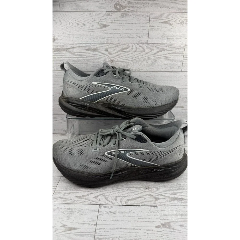 Brooks Glycerin 22 1104452E078 Gray 11 2E Mens Sneakers Mesh Running Shoes #214
