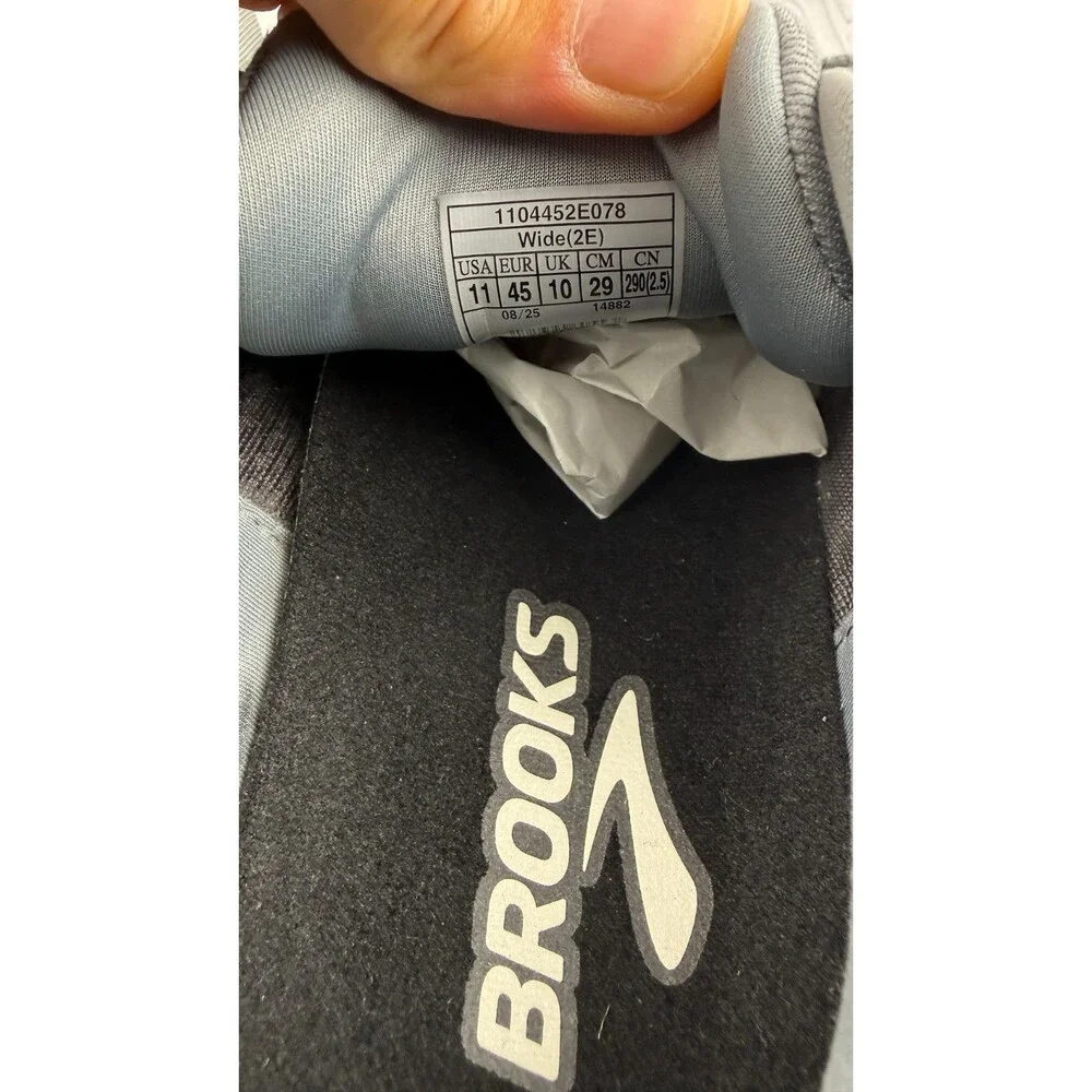Brooks Glycerin 22 1104452E078 Gray 11 2E Mens Sneakers Mesh Running Shoes #214