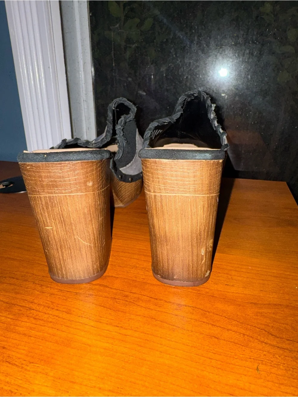 Nine West chunky wood
