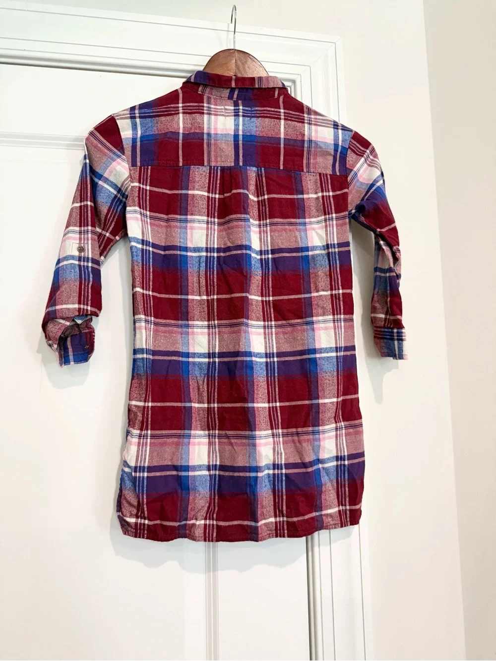 Old Navy plaid button