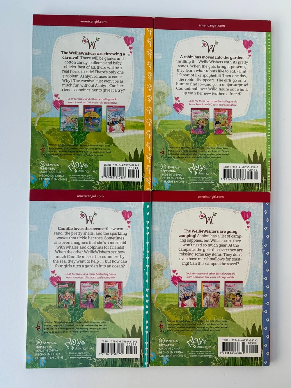 Wellie Wishers American Girl Book Set of 4