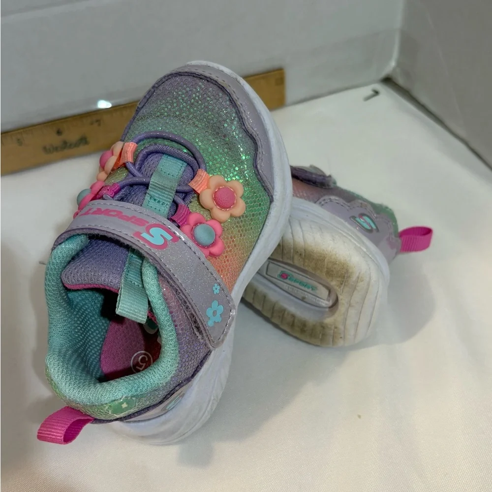 S Sport by Skechers Toddler Girls Clair‎ Fashion School Sneakers Lavender Size 5