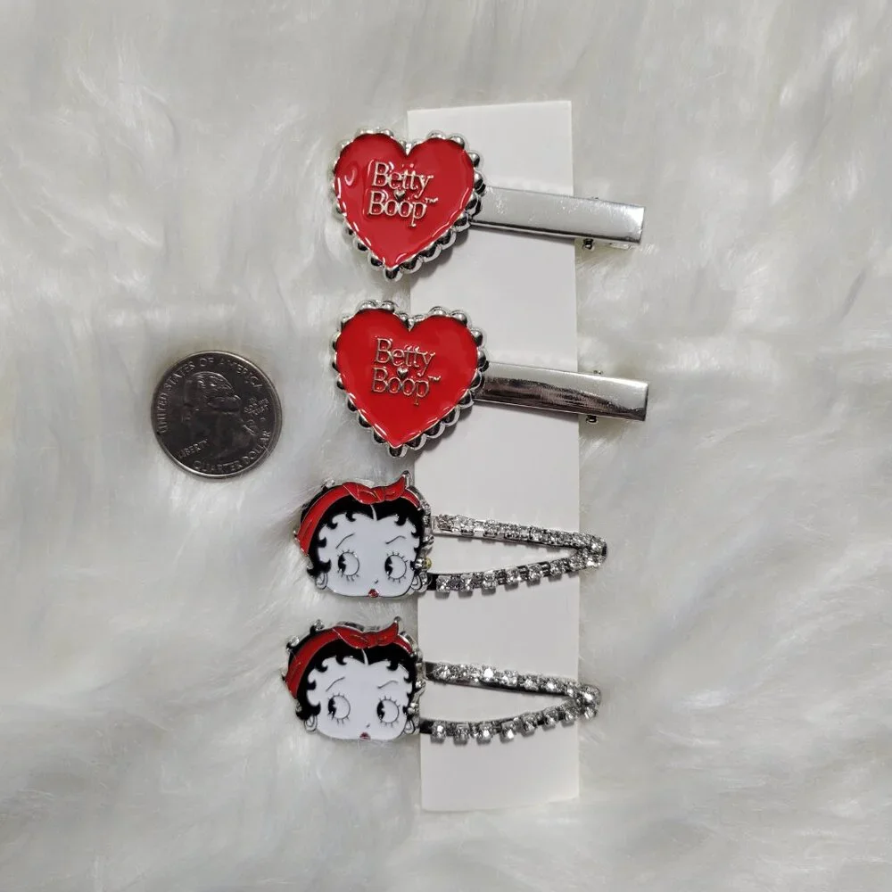 Betty Boop Hair Clip Set