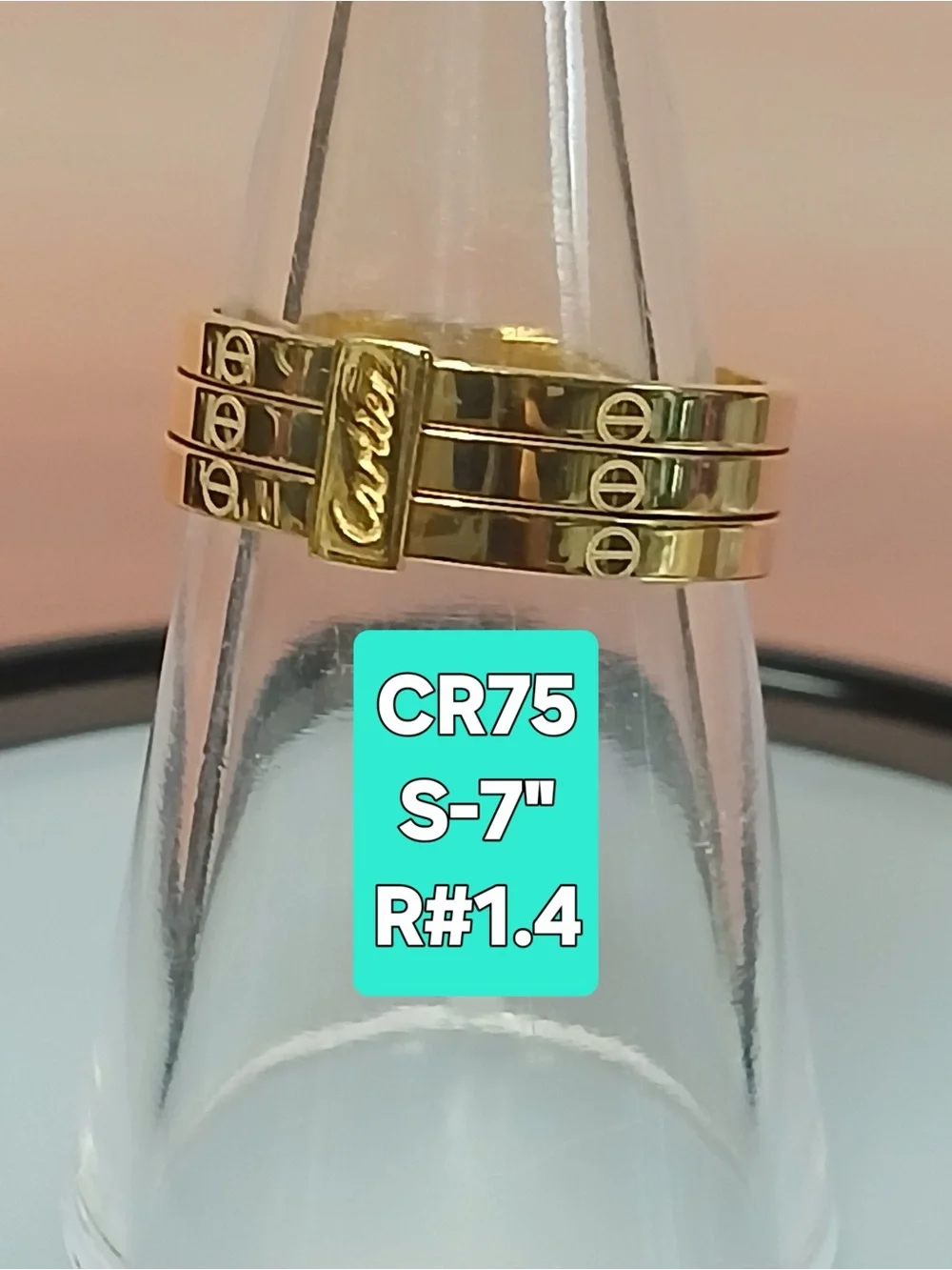 18K Japan Gold Ring Size 7