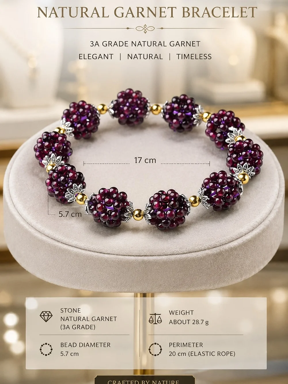 The Unbranded Brand burgundy beaded