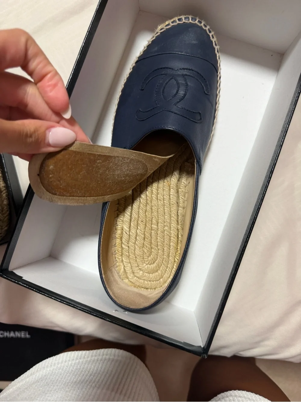 CHANEL stitched photos there