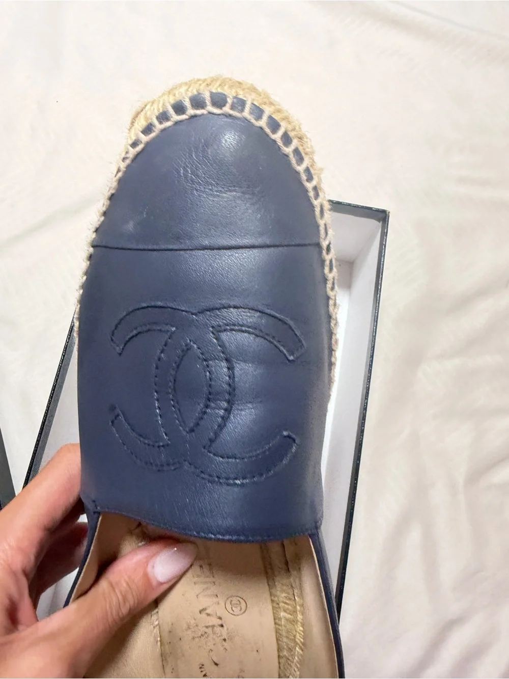 CHANEL stitched tear