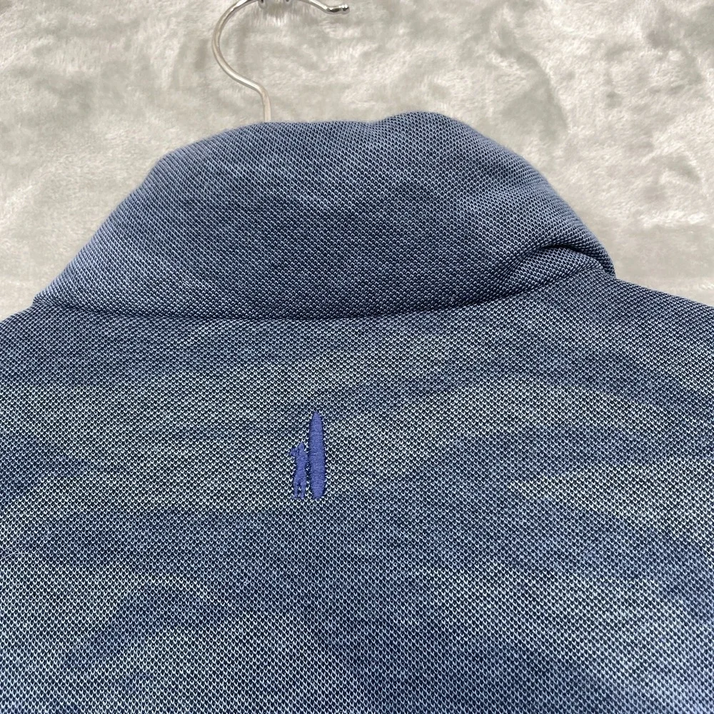 Johnnie O Puffer Vest Mens Large Mariner Blue  Quilted Insulated Nylon Lining