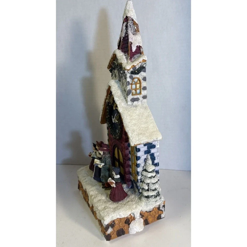 HOUSE OF LLOYD Carolers Cathedral Clock Christmas Around the World Box 3152 Work