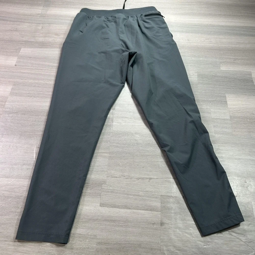 Under Armour Track Pants Mens Large Gray Woven Tapered Elastic Waist Athletic