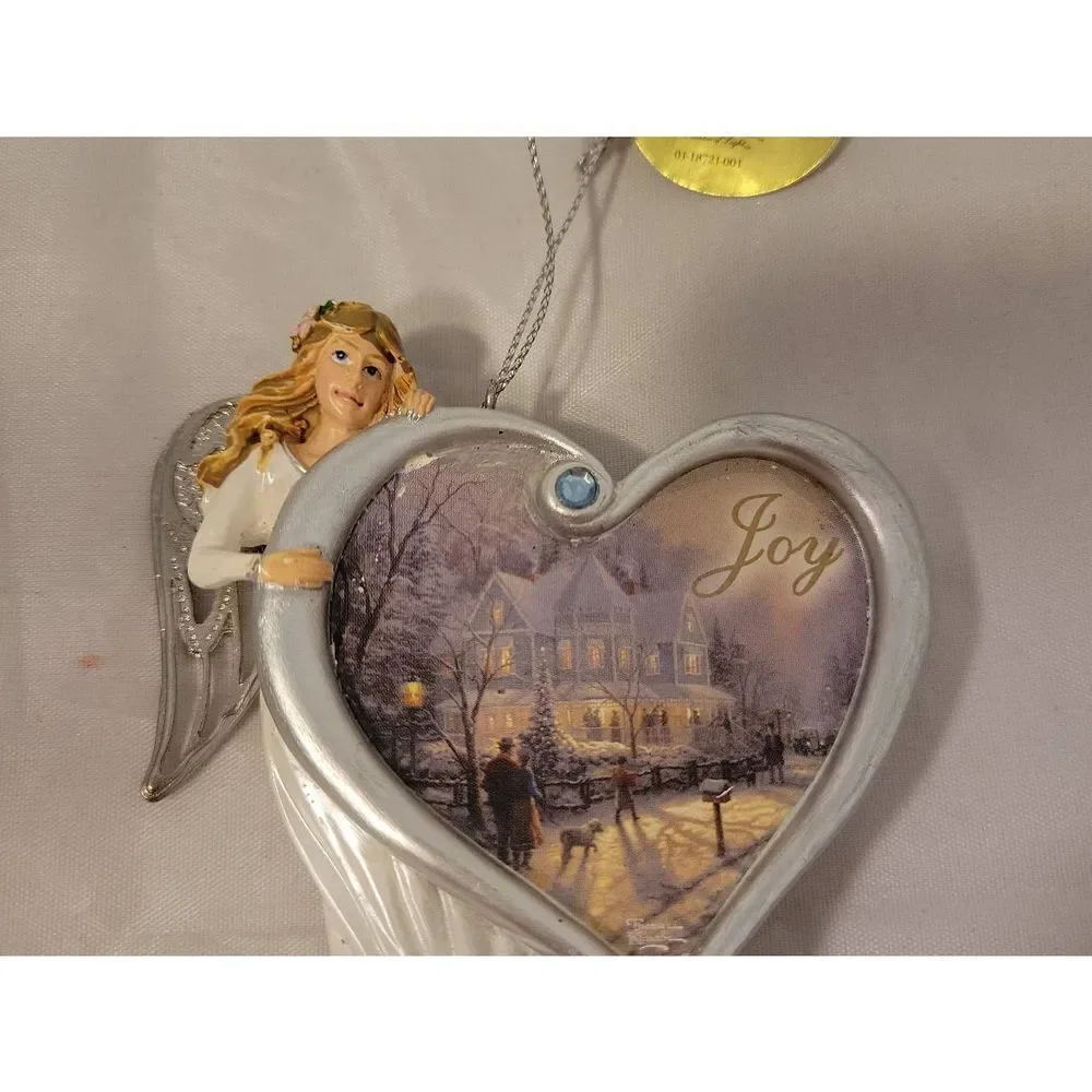Thomas Kinkade 2014 Heartfelt Blessings Angel‎ Ornaments Joy Bradford Exchange
