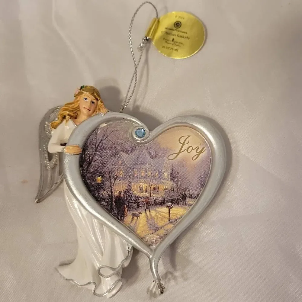 Thomas Kinkade 2014 Heartfelt Blessings Angel‎ Ornaments Joy Bradford Exchange