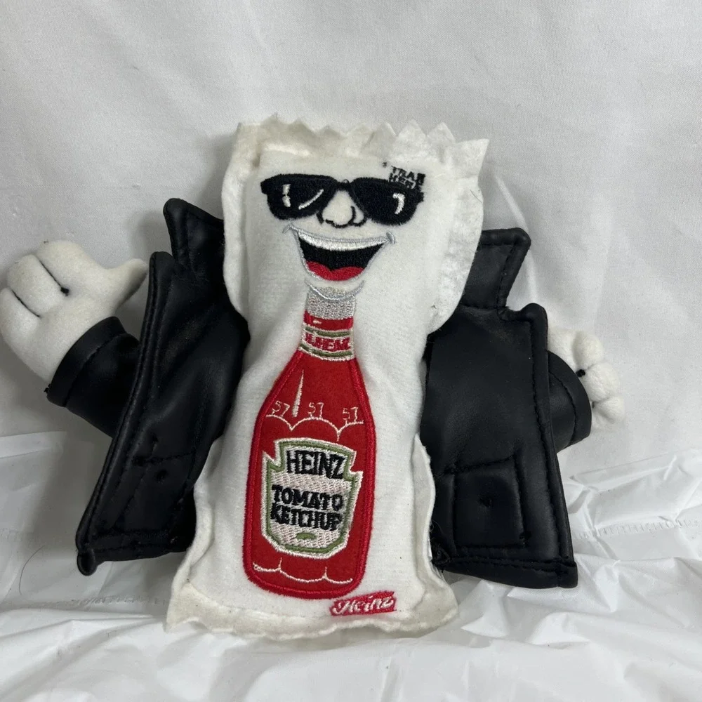 Heinz Ketchup Collectable Leader Of The Packets Cool Leather‎ Jacket Plush