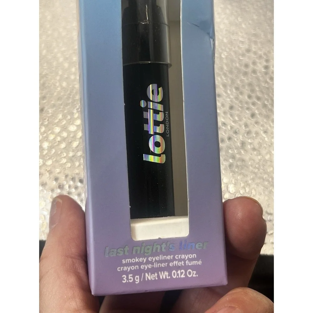 2-Lottie London Last Night's Liner in Black, Buttery Black jumbo eyeliner pencil