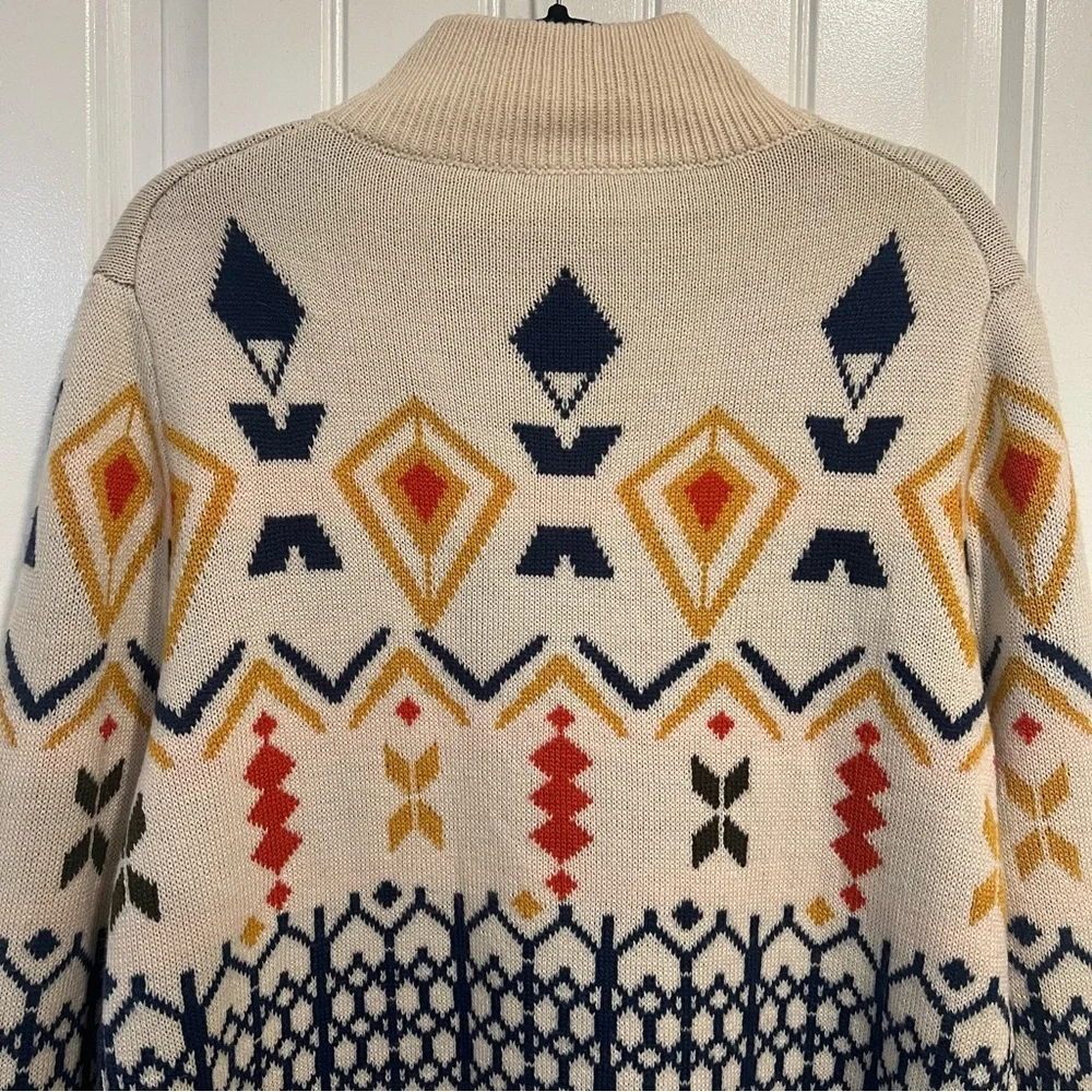 Paisley & Gray Slim Fit Wool Blend Aspen Geometric Pattern‎ Sweater. Size XL.
