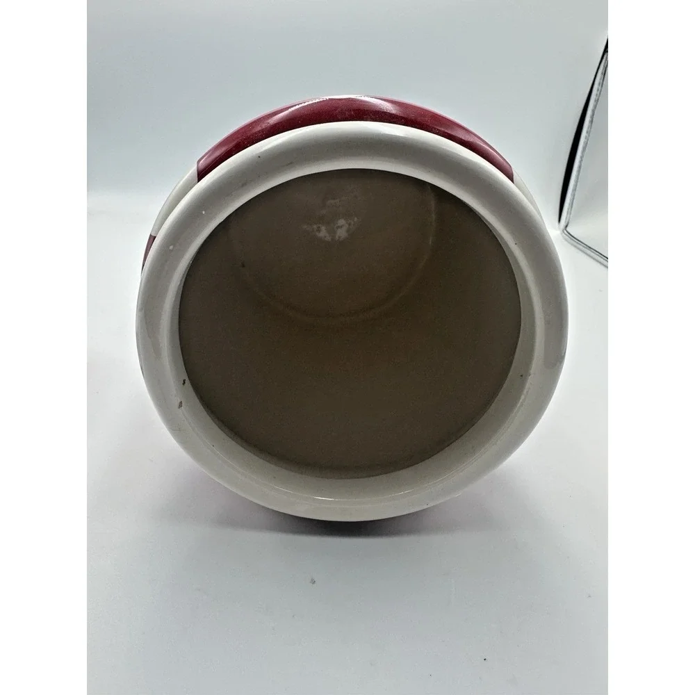 Ceramic‎ dog treat container christmas theme vintage