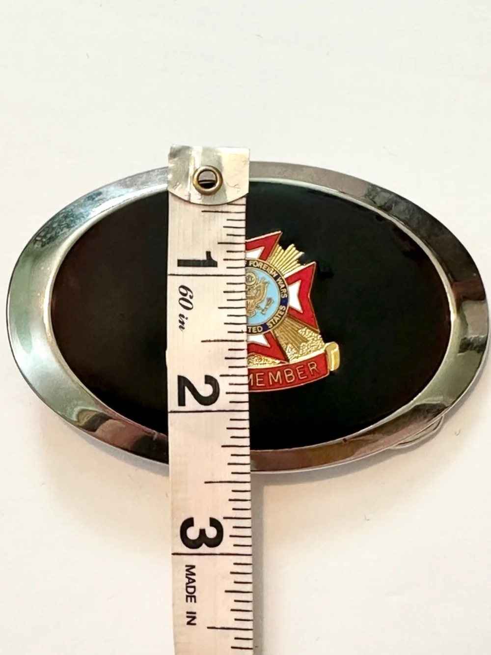 Vintage Belt Buckle Veterans of Foreign Wars of the United‎ States Life Member