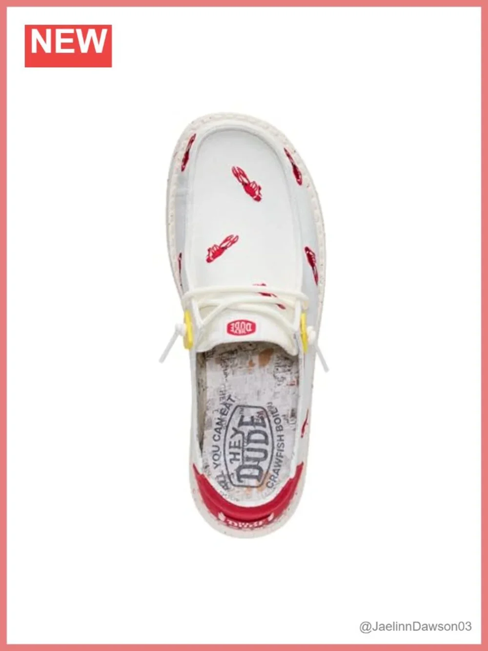 Women's Embroidered Crawfish Slip On Loafer - Lightweight Textile