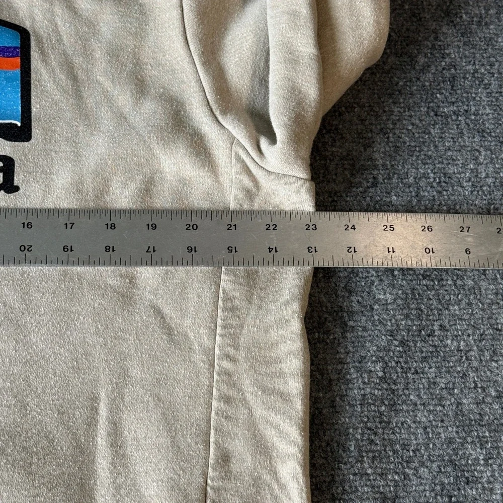 Patagonia P-6 Logo Uprisal Hoodie Oatmeal Tan‎ Mens Large Womens XL 39622