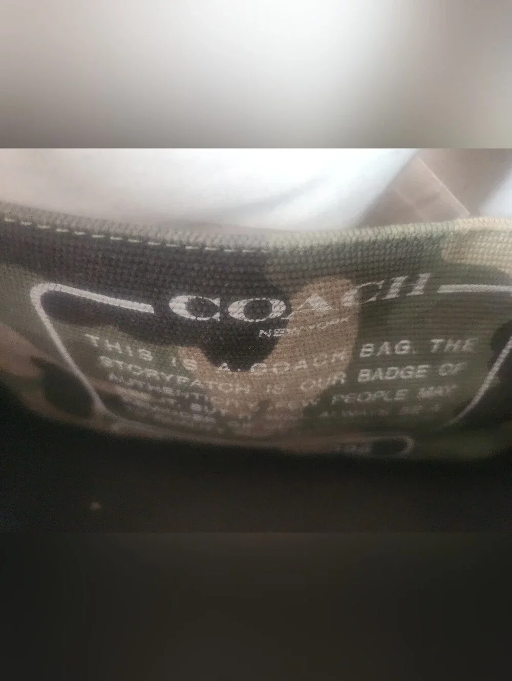 Coach Camo Large Tote Bag