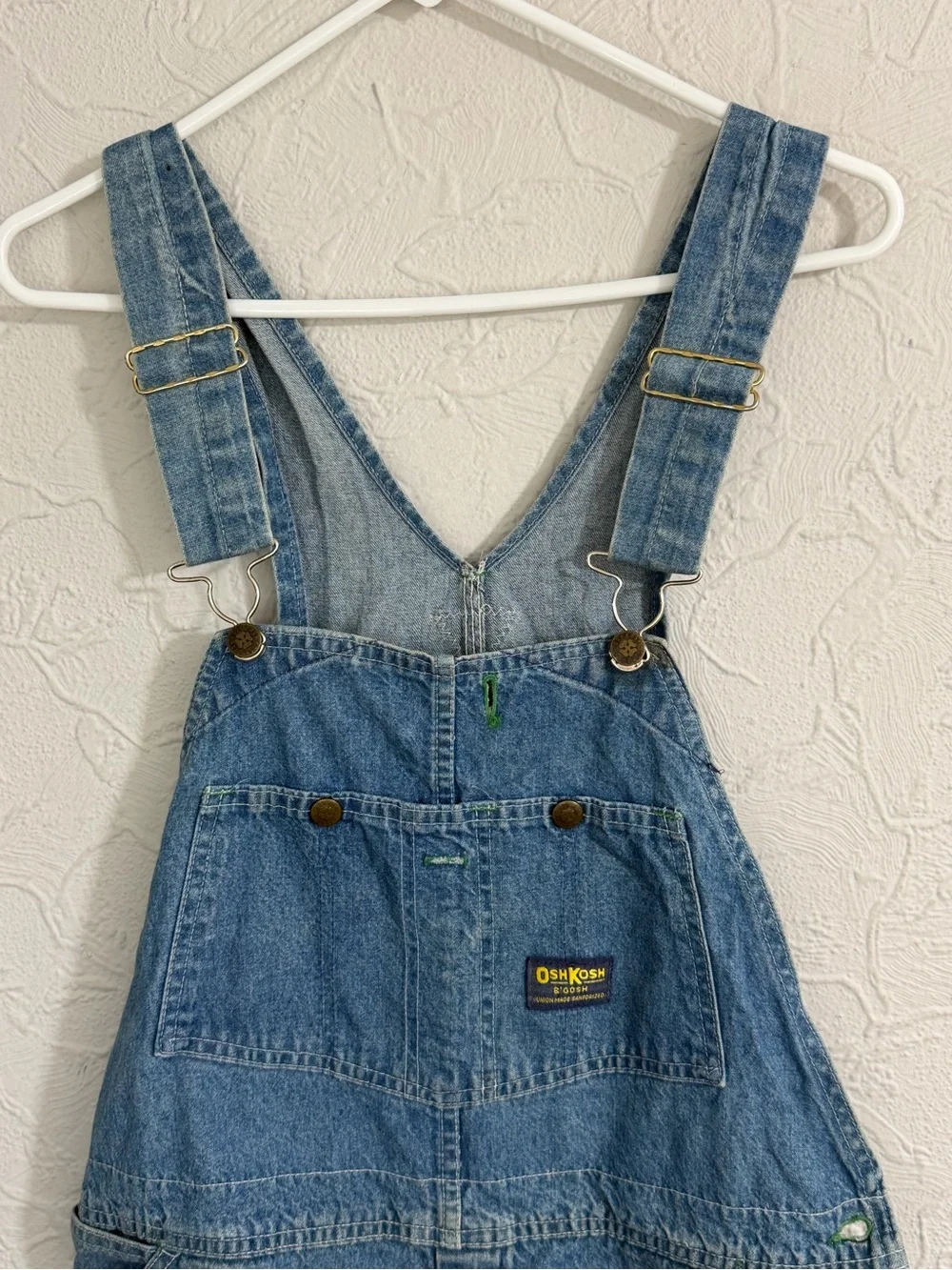 Vintage OshKosh B’Gosh Men's 36 Bib Overalls Vestbak Jean UNION MADE SANFORIZED